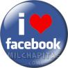 Chapa de I love...: I love Facebook