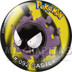 Chapa de Pokemon: Gastly