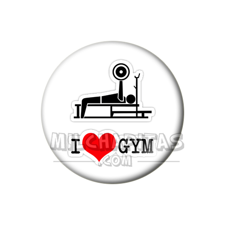 Chapa de I love...: I love gym 02
