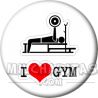 Chapa de I love...: I love gym 02
