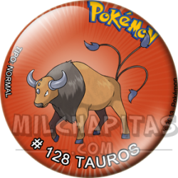 Chapa de Pokemon: Tauros