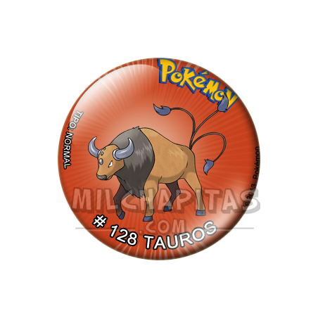 Chapa de Pokemon: Tauros