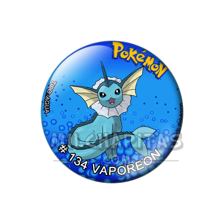 Chapa de Pokemon: Vaporeon