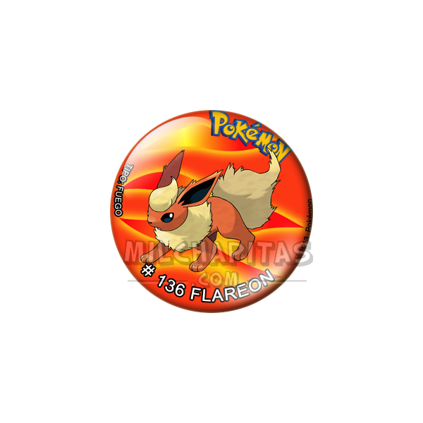 Chapa de Pokemon: Flareon