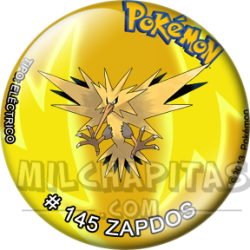 Chapa de Pokemon: Zapdos