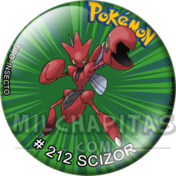 Chapa de Pokemon: Scizor