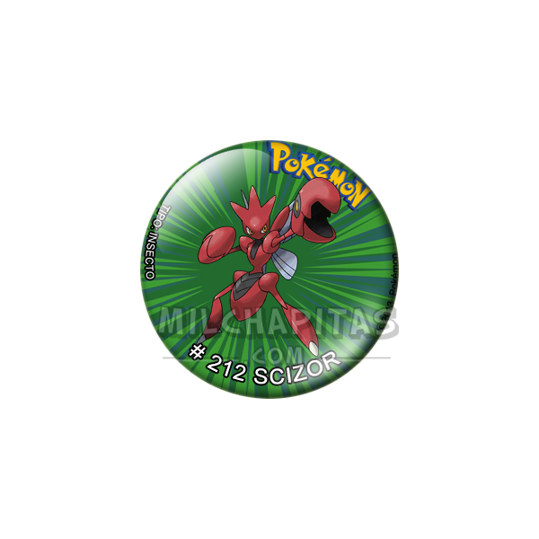 Chapa de Pokemon: Scizor