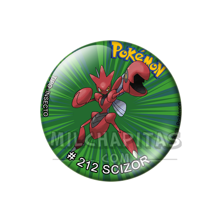 Chapa de Pokemon: Scizor