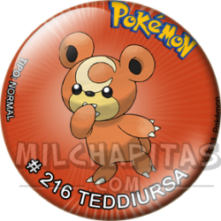Chapa de Pokemon: Teddiursa