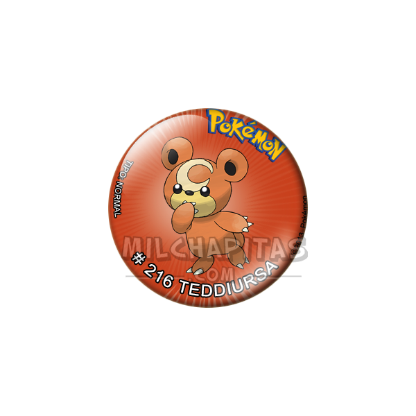 Chapa de Pokemon: Teddiursa