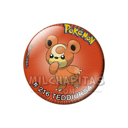 Chapa de Pokemon: Teddiursa