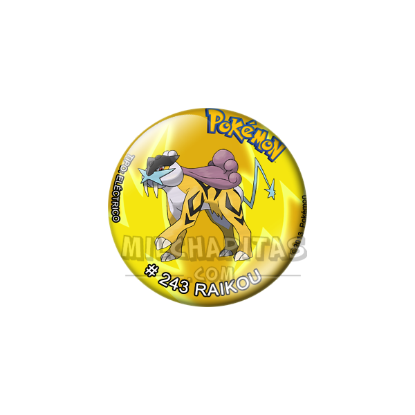 Chapa de Pokemon: Raikou