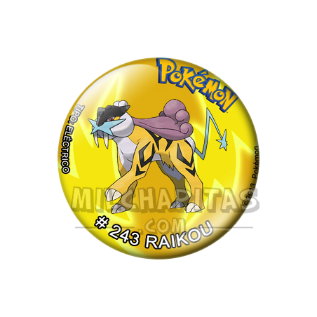 Chapa de Pokemon: Raikou
