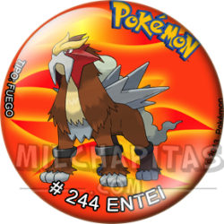 Chapa de Pokemon: Entei