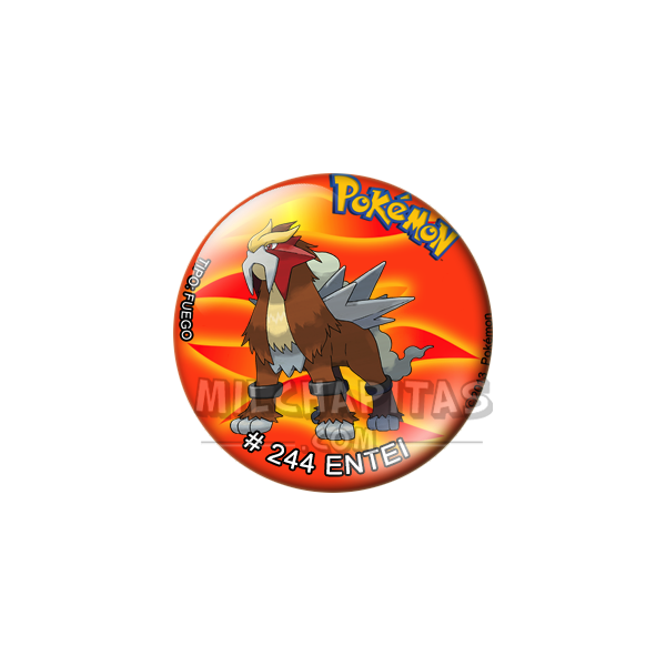Chapa de Pokemon: Entei