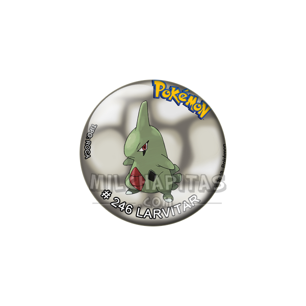 Chapa de Pokemon: Larvitar