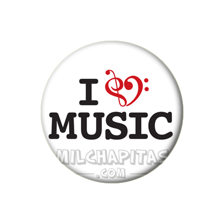 Chapa de I love...: I love music 1