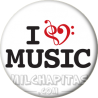 Chapa de I love...: I love music 1