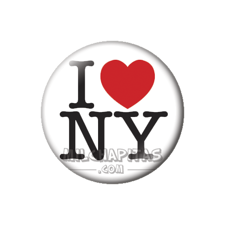 Chapa de I love...: I love NY