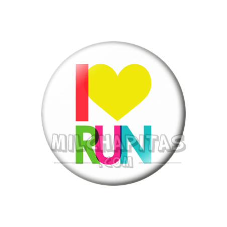 Chapa de I love...: I love run