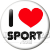 Chapa de I love...: I love sport