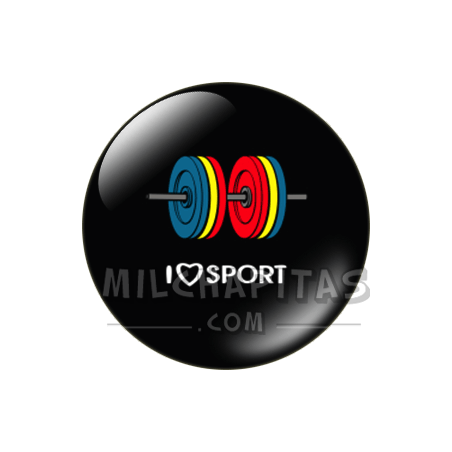 Chapa de I love...: I love sport 2
