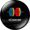 Chapa de I love...: I love sport 2