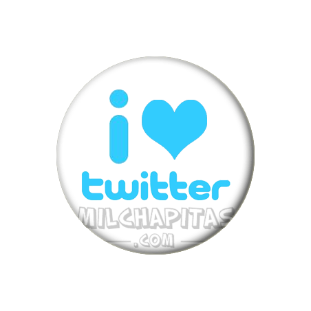 Chapa de I love...: I love Twitter