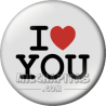 Chapa de I love...: I love you