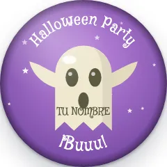 Fantasma party · Chapas de Halloween